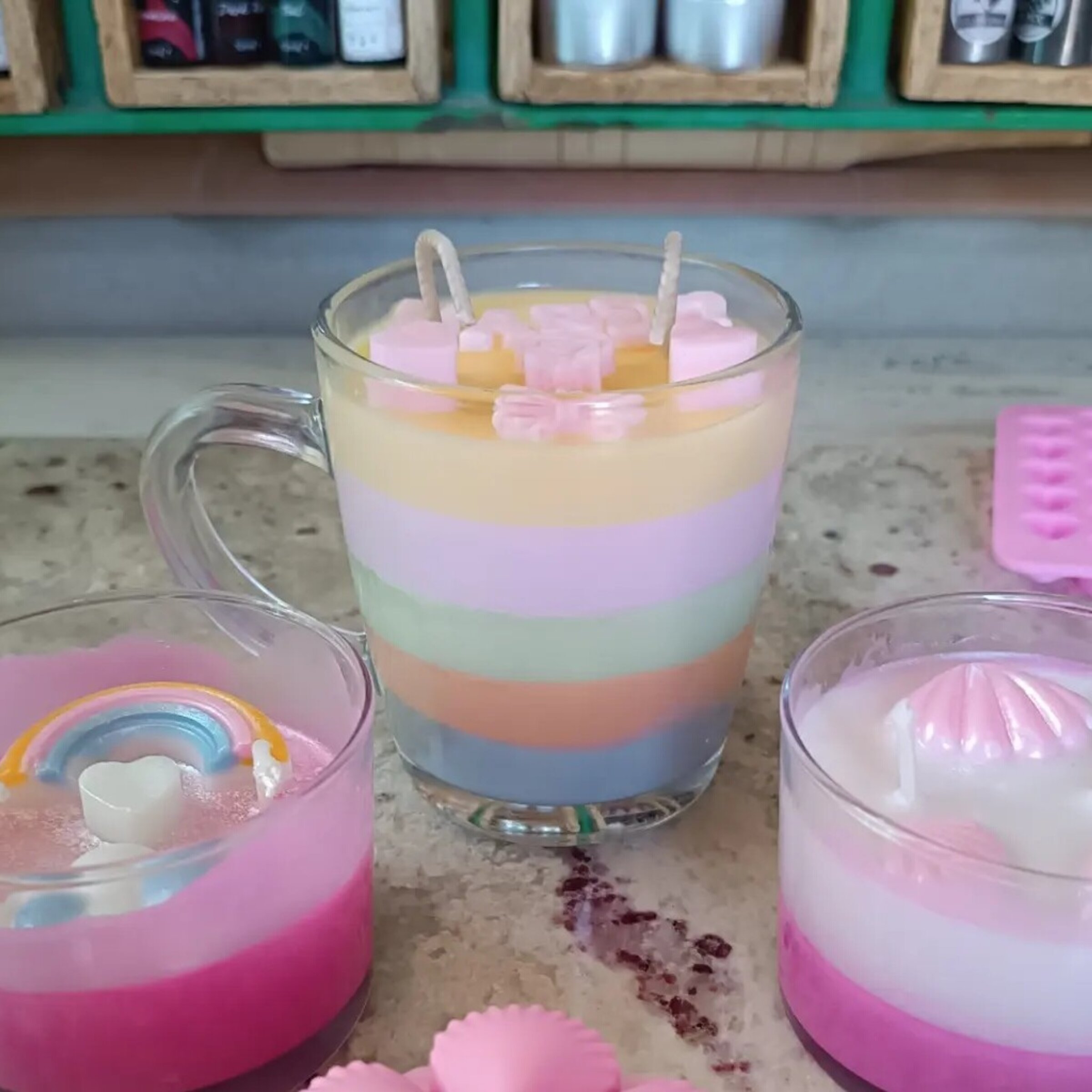 Velas en Vasos de cristal