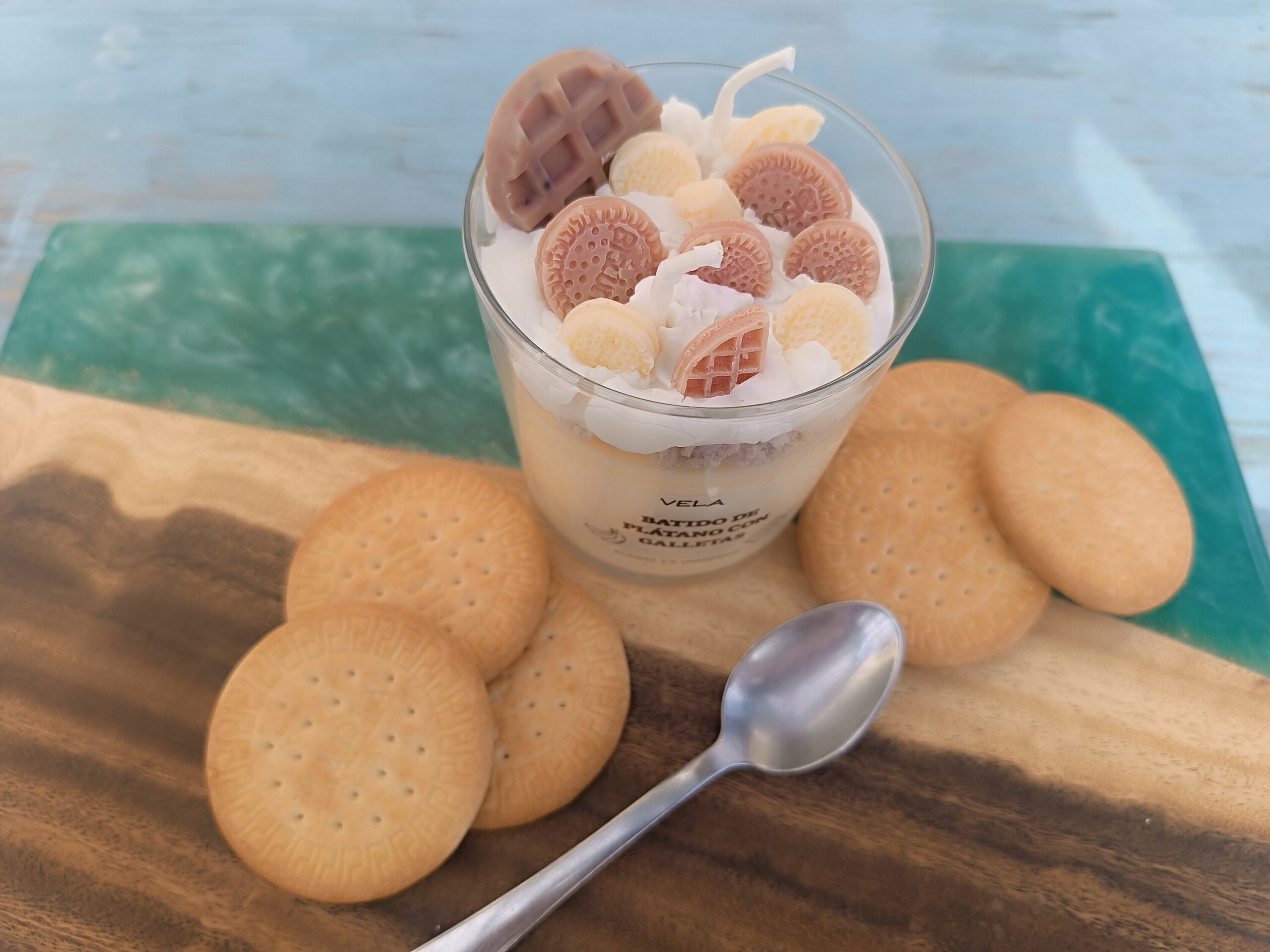 Vela. "Batido de plátano con galletas" - 3